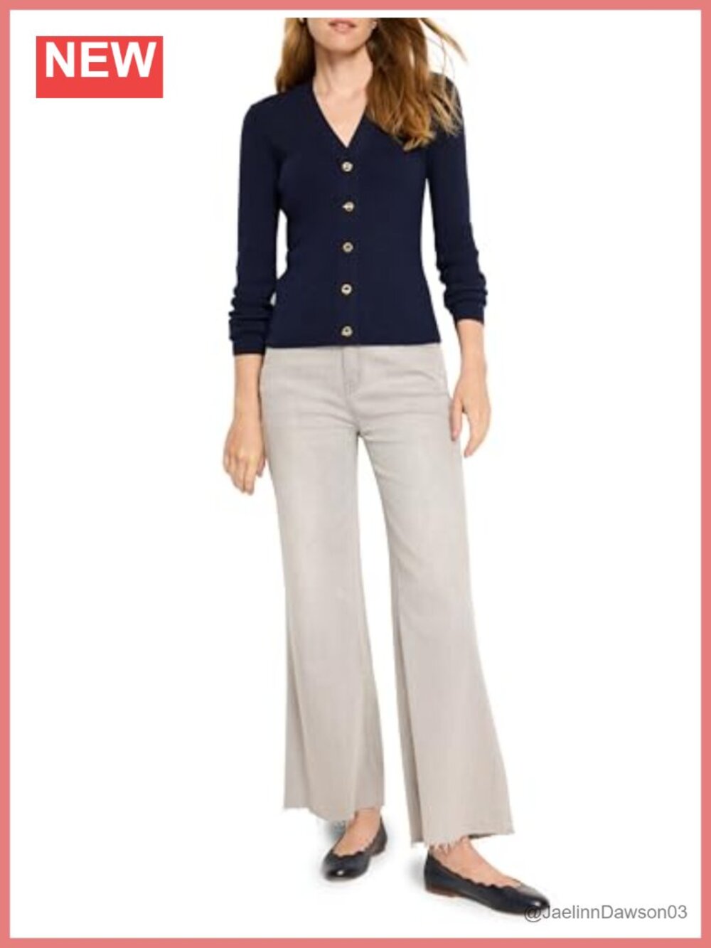 Women's Toggle Sweater Lightweight Knit V-Neck Button Long Sleeve